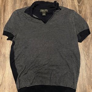 The Men’s Store Bloomingdale’s Men’s Polo Sweater – Navy & White – Size Small
